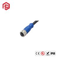 Cinta de metal que protege el conector de la ronda de Ip67 M12 para la transmisión de la señal