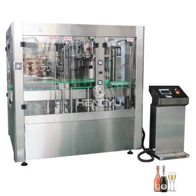 Glass Bottle Washing Filling Machine / Corking / Ligating /capsuler Machinery Factory Supply Champagne Machinery & Hardware Food