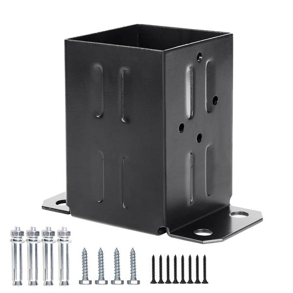 Metal Wood Fence Post Base Brackets 4x4 Anchor Base for High-Performing Super Markets