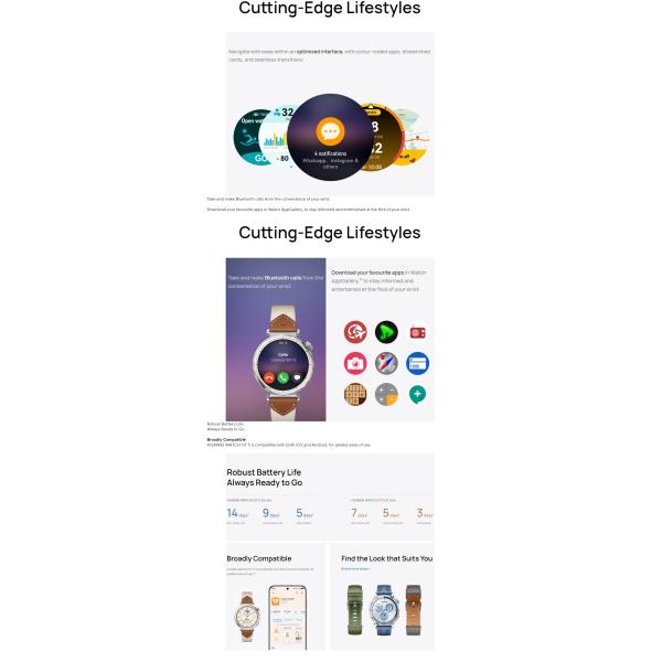 2024 Hot Hua Wei WATCH GT 5 Smart Watch 1.32 pulgadas AMOLED Color Screen Tracker Monitoreo de salud Reloj deportivo