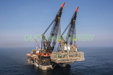 Кран постамента большой нефтяной платформы тоннажности 60T оффшорный