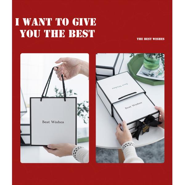 Одежды всех продаж роскошные душат смычка ленты пакета подарка подарочную коробку складчатости картона закрытия установленного магнитную