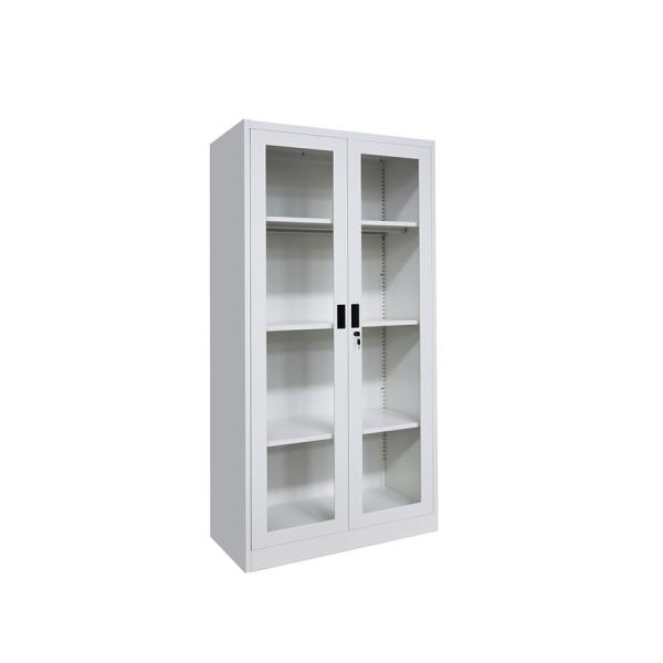 Office Glass Door Fitting File Storage Locker Powder Coated