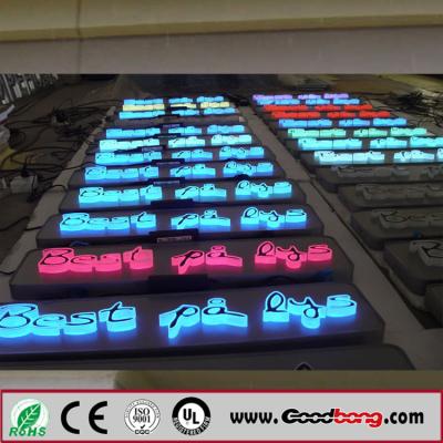 Hotel Front Metal Bordored LED Plastic Light Letters