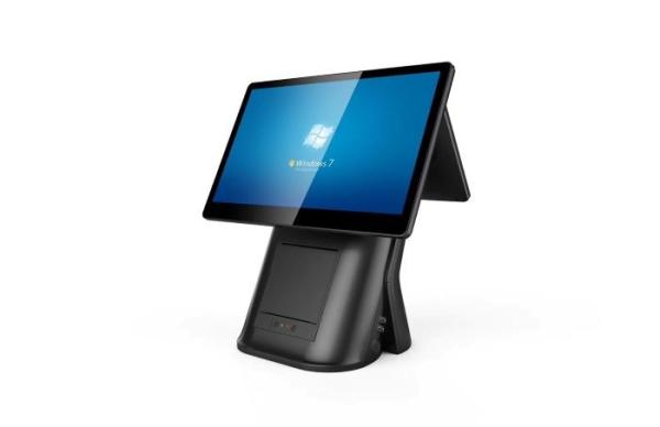 High Performance Touch Screen POS Terminal Concealed Cable Routing Anti Static