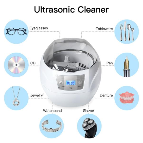digital 750ml 35Watt dental ultrasonic cleaners ultrasonic jewelry cleaner CD washing machine