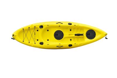 Altamente o estábulo adulto de 9 pés senta-se no período de longa vida de Equipement dos esportes da cor do amarelo do caiaque