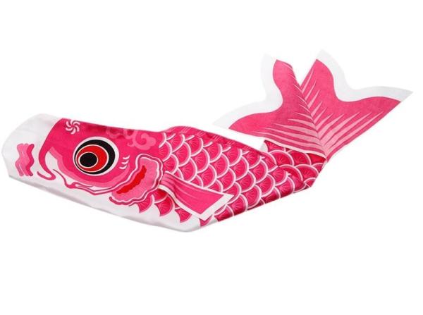 Fish Shaped Personalized Advertising Flags , Eco - Friendly Japanese Carp Flag