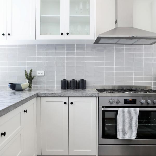 Custom Shaker Style White Kitchen Cabinets Matte Lacquer Kitchen Cabinets For Sale