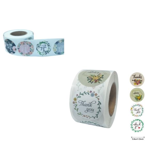 таможня 3.8cm благодарит вас ярлыки стикера для герметизируя украшения вещества