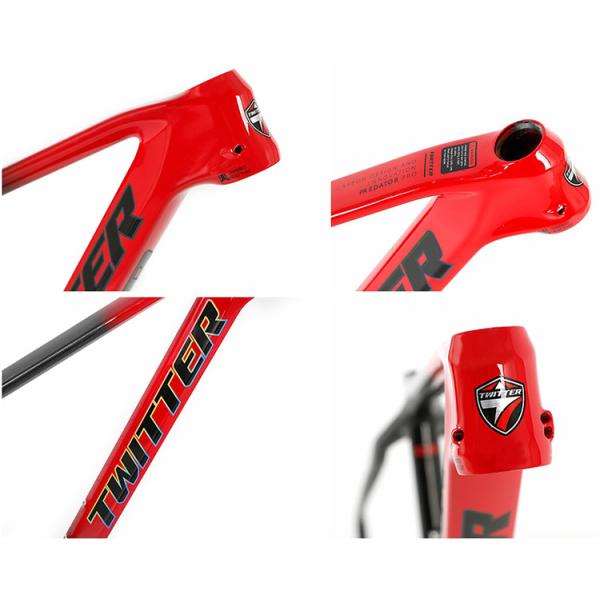 рамка велосипеда дороги OEM 29er, полная рамка PREDATORpro велосипеда подвеса через цапфу