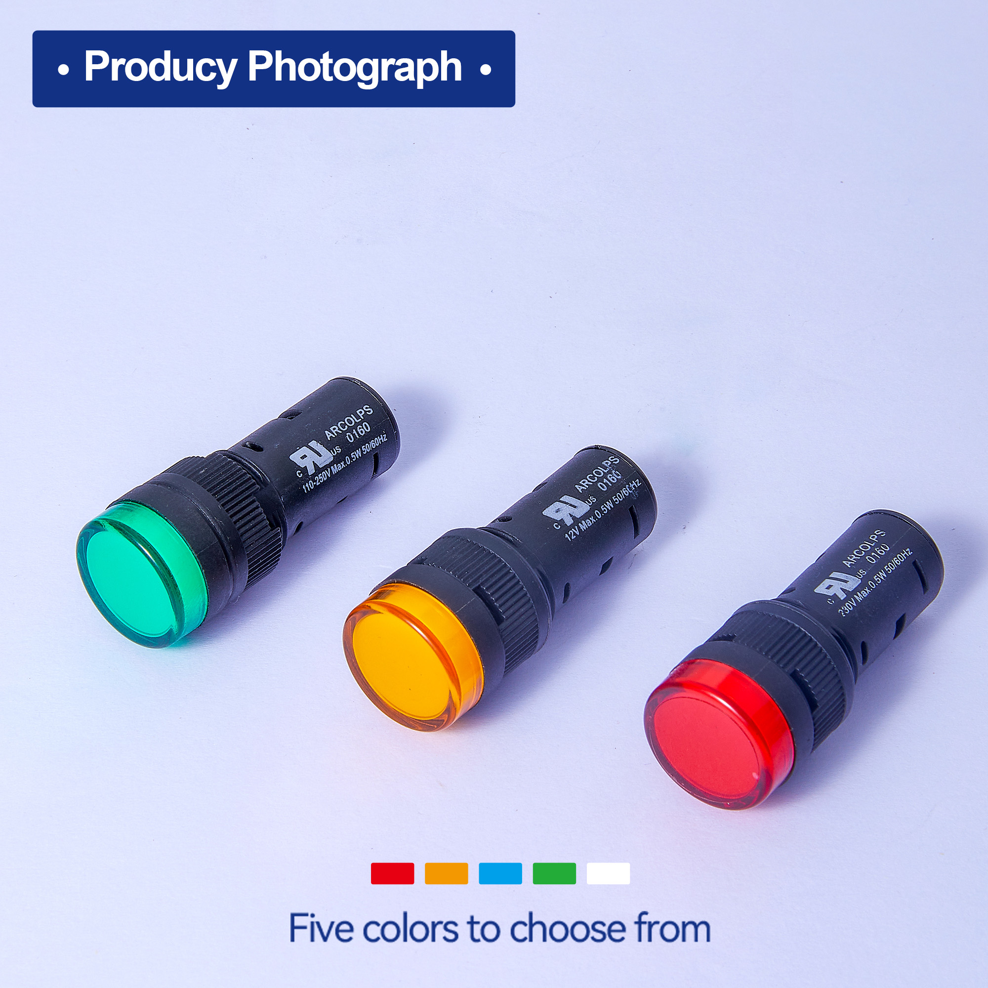 50,000 Hours Ultra-Long Lifespan High Brightness LED Indicator Light Bulb for 24/7 Continuous Operation