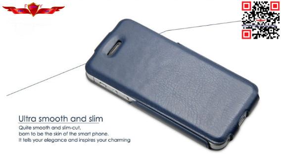 Fashion Design 100% Quality Guaranteed PU Flip Leather Cover Case For Iphone 5 Multi Color