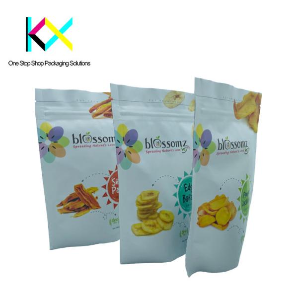 BRC Custom Printed Resealable Food Bags Laminated Foil Snacks Packaging Pouches
