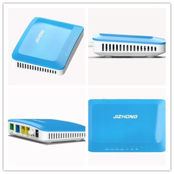 Одиночное волокно DC12V XPON ONT 1GE 1FE 1VOIP GPON ONT для ZTE F600 1310 Nm