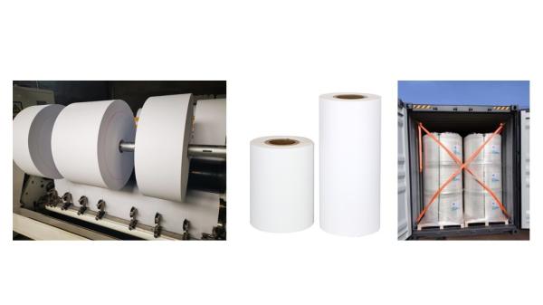 Um rolo de papel térmico Jumbo de imagem limpa e nítida para ATM/POS ROLL
