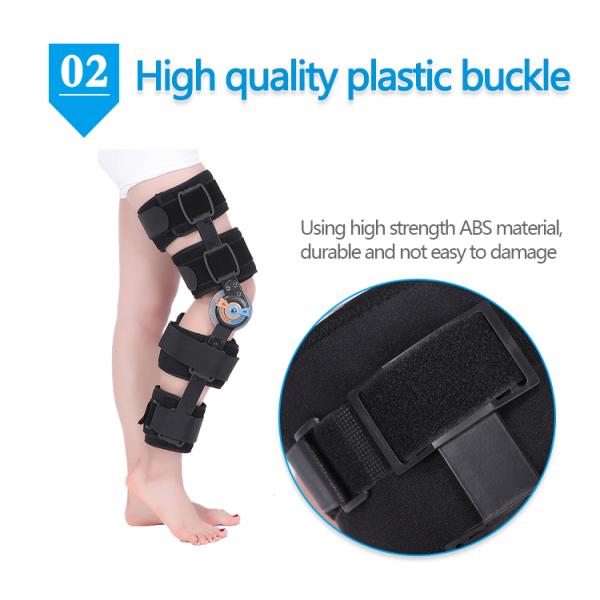 Pos T- Op Hinged Knee Immobilizer Adjustable Orthopedic Leg Brace Knee Brace With CE