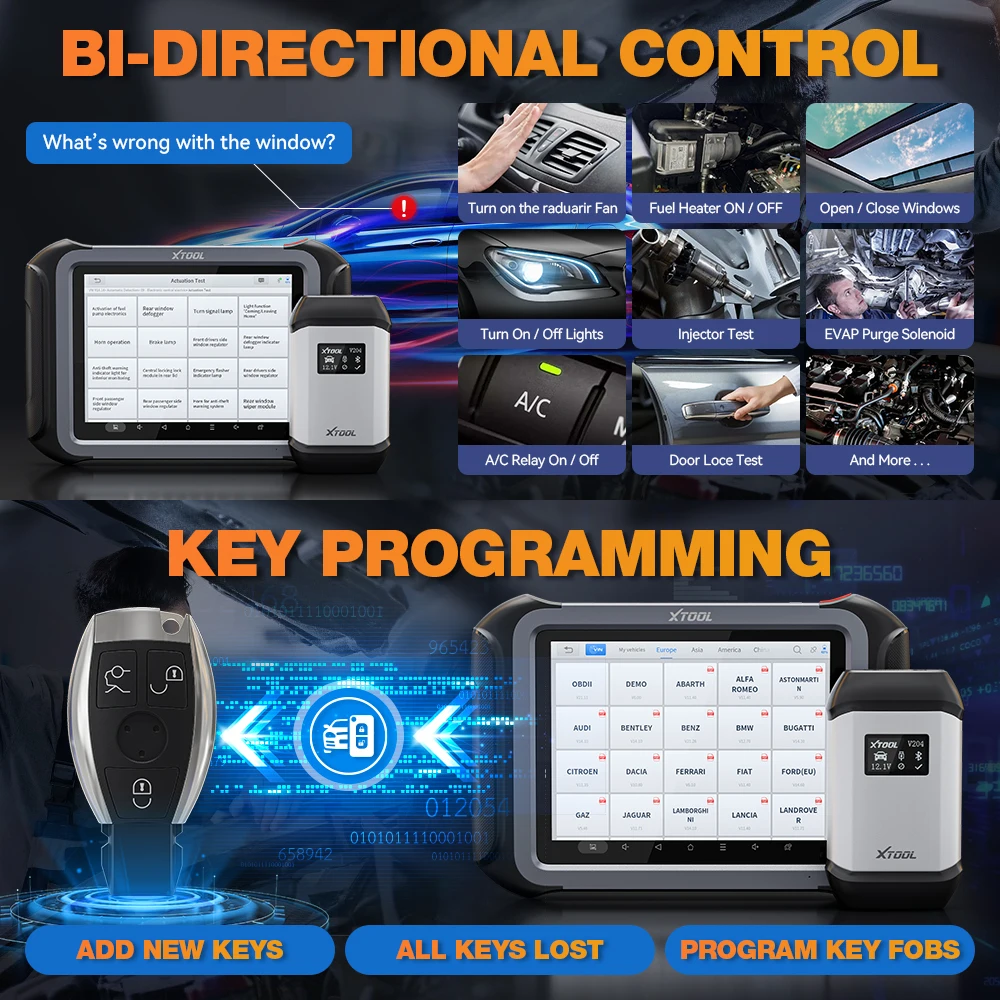 Новейшие XTOOL D9S Pro Автомобильные диагностические инструменты с топологической картой XTOOL D9 Pro DoIP D9PRO Ключевое программирование ECU Кодирование 42