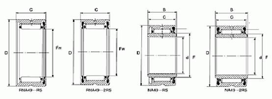 Совмещенный подшипник ролика иглы для промышленного машинного оборудования с агрегатами клетки, внутренними кольцами