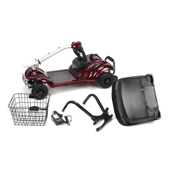 270W Four Wheel Scooters Elderly 4 Wheel Electric Mobility Scooter With Basket