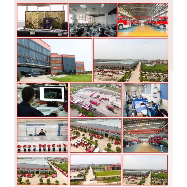 6 мест 6×4 управляя пожарной машиной водонапорной башни с топливным баком 300L