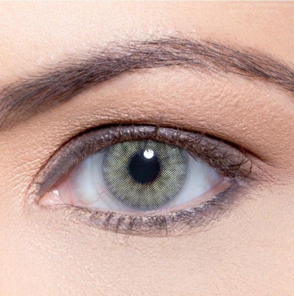 Hidrocor Quartz Prescription Colored Contact Lenses Brown Colored Lady