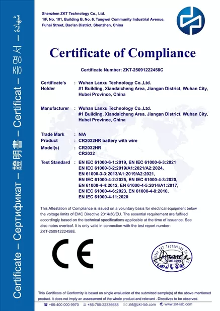 Wuhan Lanxu Technology Co., Ltd. Certifications