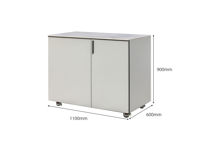 Mobile Weatherproof Outdoor Kitchen Storage Cabinet All Aluminum