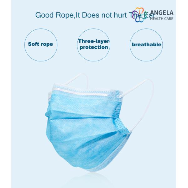 Wholesale Stock Lot 3 Ply Ffp2 Non Woven Disposable Medical Surgical Face Mask / Facial Protective Masks / Facemask FDA