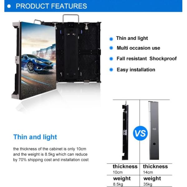 Rental P3.91 P4.81 High Refresh 3840hz stage background video wall removable