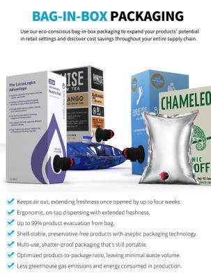 Easy To Carry 1l 3l 5l 10l Wine Bags Packaging Bib Bag In Box With Spout BIB Box Bag, Bag In Box, Cold Coffee Pouch