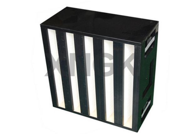 V Bank Hepa Replacement Air Filters Industrial U15 Efficiency Hot - Melt Separator