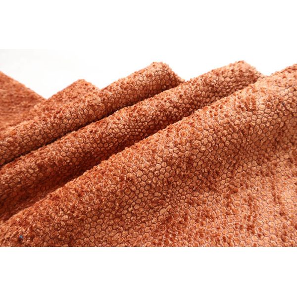 Honeycomb Bonding & Flocking Velvet Blue-Orange Scheme For Sofa