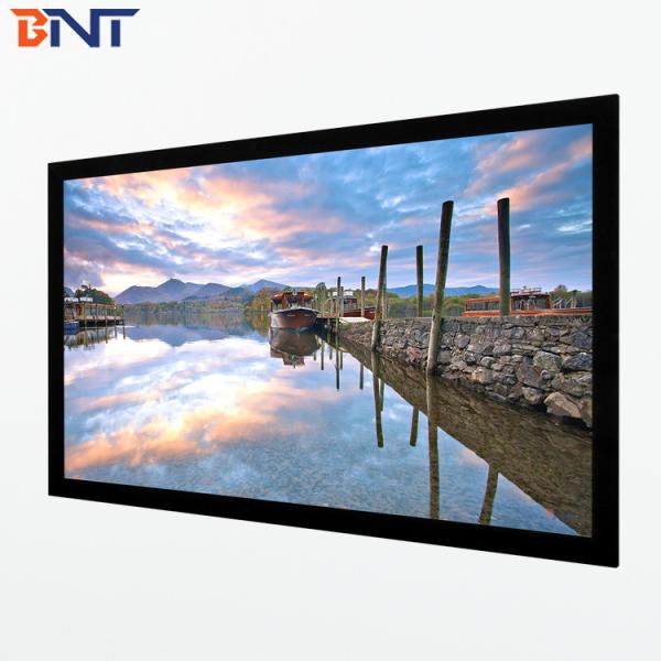 Bnt 180 Inch Matte White Fabric Fast Fold Projector Screen with Square Aluminum Metal Folding Frame