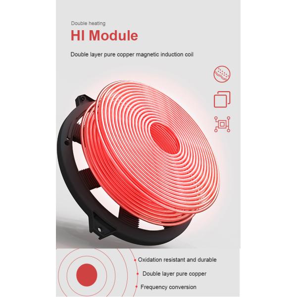 Вертикальные 3 горелки электрические индукционные концентраторы 6100W построены из пластмассового корпуса