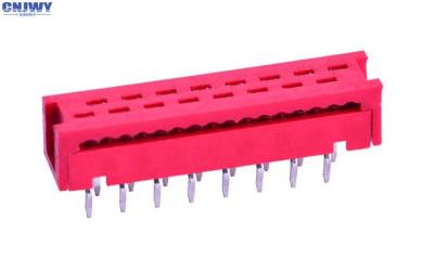 DIP Type Micro Match Connector , Tin Plated Idc Ribbon Cable Connectors