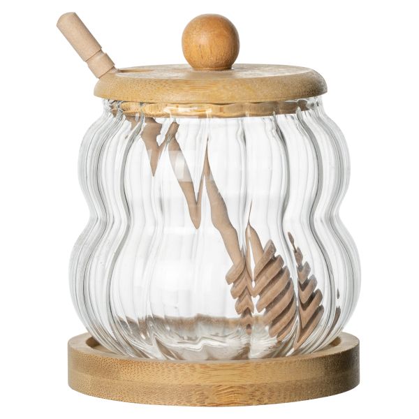 Food Storage High Borosilicate Glass Jar Containers With Lids Modern Design Multifunction