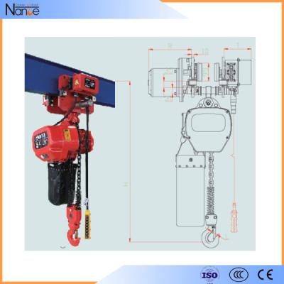 Remote Control 10 ton Electric Chain Hoist With Running H Beam