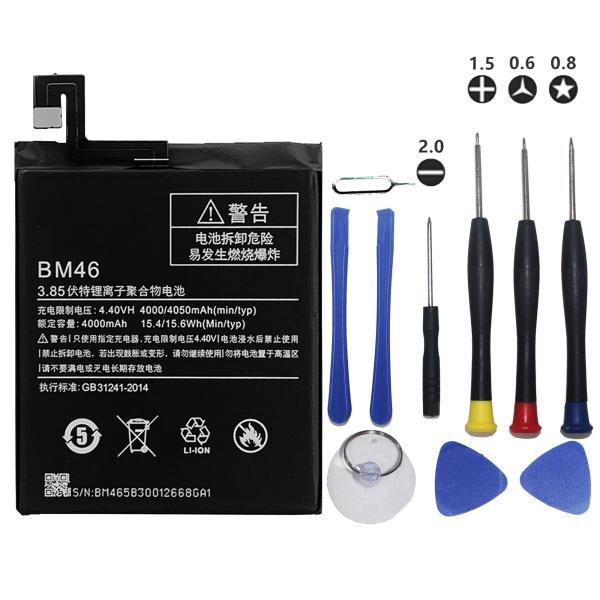 AAA Grau Xiaomi Redmi Bateria de substituição original para 3 3S 3X 4 4X 4A 5 5A 5S 5X M5 6
