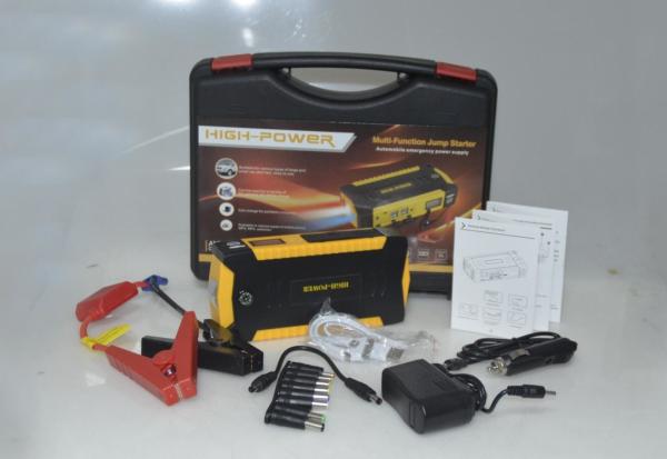 600A Peak Current 18000mah Emergency Power Bank / Portable Car Jump Starter Battery