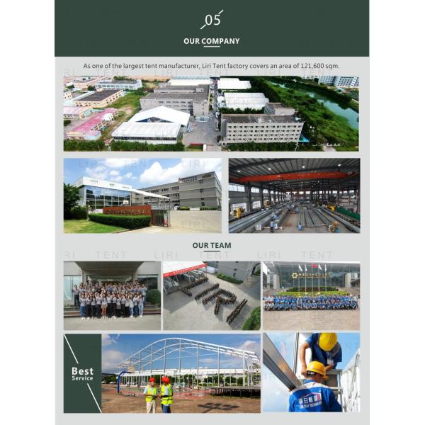 Durable Warehouse Storage Tent With PVC Cover Wind Load 100km/H