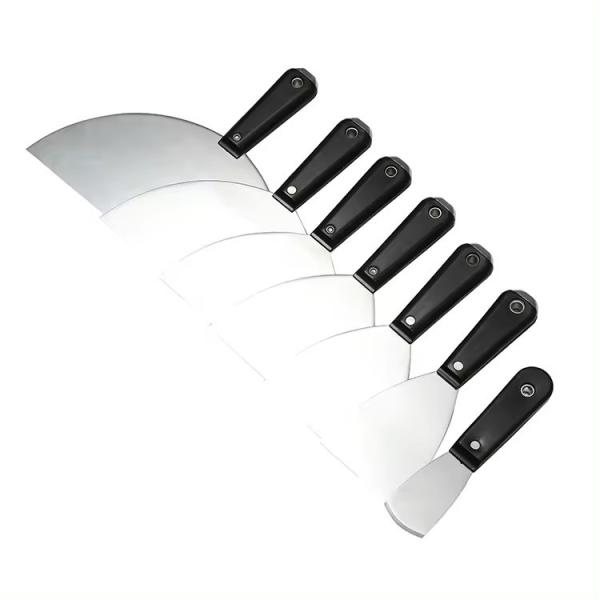 Plastic ABS Handle Soft Grip Flexible Stainless Steel Carbon Steel Rust-free Putty Knife Scrapers