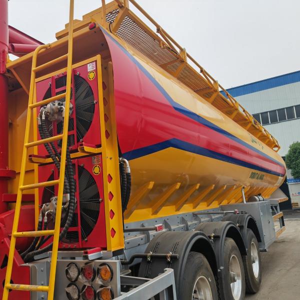 60m3 30 Tons Chicken Food Bulk Feed Trailer Animal Bulk Feed Delivery Tank Conveyor Transport Trailer