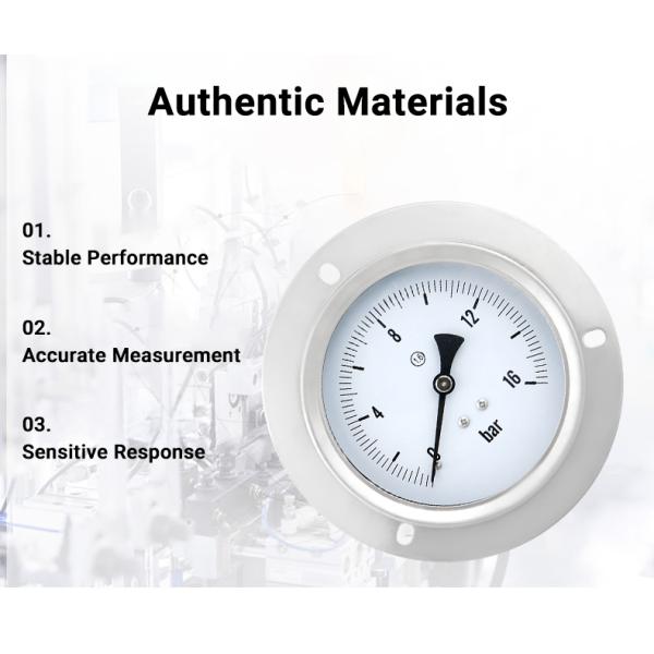 99mm Nominal Diameter Back Connected Pressure Gauge for Accurate Pressure Measurement
