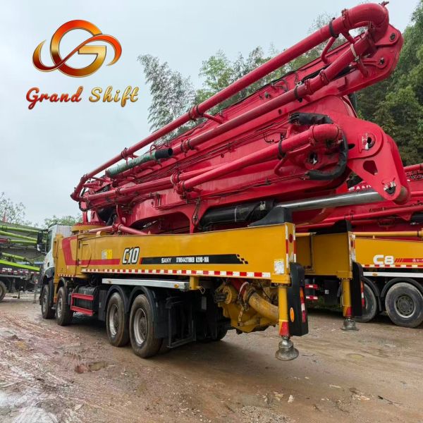 Used 2020 SY 62m Concrete Pump Truck with 61.1m Vertical Reach 180 m³/h Output on Mercedes-Benz Chassis