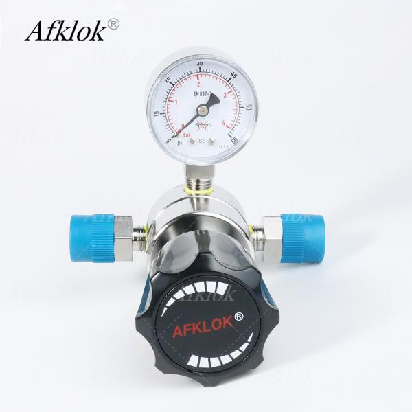 Équipement médical et approvisionnement en gaz en acier inoxydable 316L régulateurs de pression à étage unique sortie 60psi 1/2in mâle