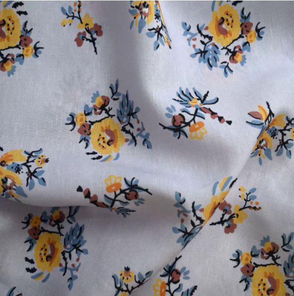 Weave Cotton Tencel Twill Fabric 60x60 Yarn Dyed Abrasion Resistant