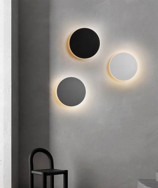 circular wall lamp round led wall light die cast aluminum industrial style villa