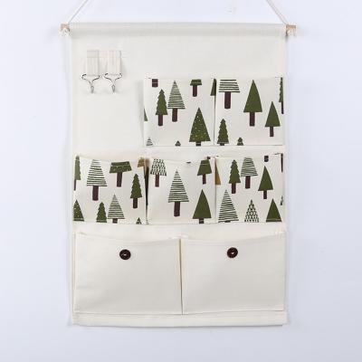 hanging storage bag pockets organizer door wall chest holder customized hedgehog whale owl Tree