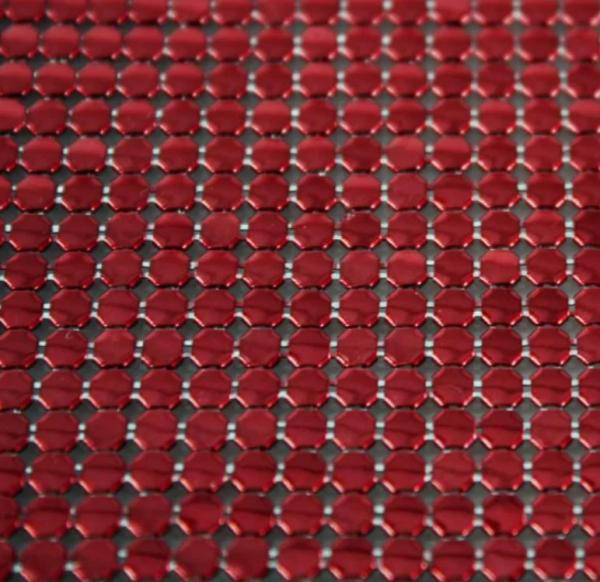 Tejido de lentejuelas metálicas de tejido redondo para arte de pared encantador